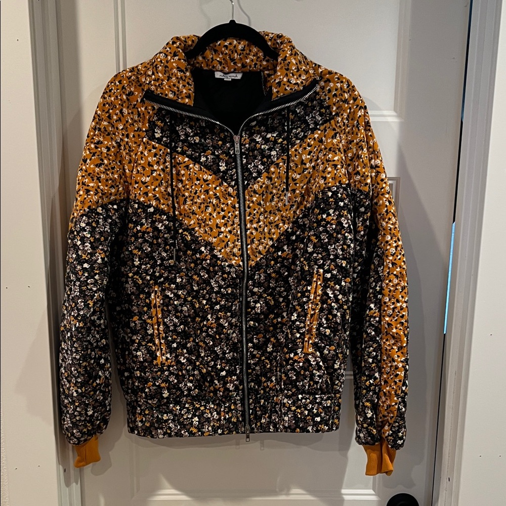 White Birch Floral and Chevron Jacket